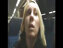 Wild Amateur Girl Gets Facialed On The Train