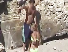 Amateur Just Married Couple Fucks Nudist Beach Spycam