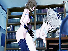Futa Lisa Fucks Barbara In The Library – Genshin Impact Hentai
