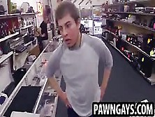 Amateur Hunk Trying To Make A Deal At The Pawn Shop