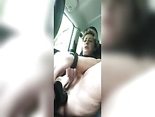 Mom Anal Toy While Inside Vehicle