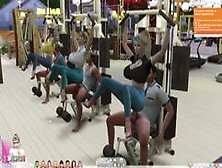 Sims 4:gym X Treadmill X Weight Training Machine X 6P