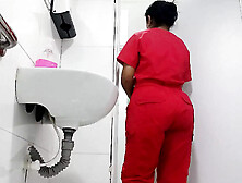 Big Ass Nurse Recorded In Office Bathroom
