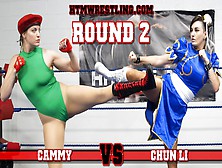 Cammy Vs Chun Li - Round 2 (Irene Silver Vs Paula Diamonds) Hdwmv