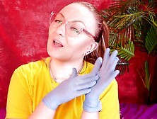 Asmr Video With Medical Nitrile Gloves (Arya Grander)
