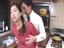 Brother Wife Grabbed For Rear In Kitchen