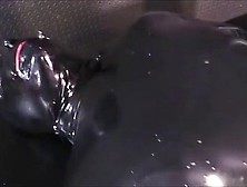 Hot Mistress Latex Strap-On To Fuck Slave
