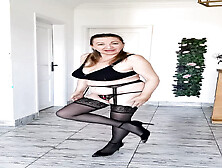 High Heel And Stockings Rhythm: Granny Mariaold’S Striptime Swing