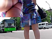 Upskirt Stripped And Sexy Arse On The Bus