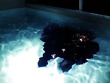 Goth Underwater Shooting Inside Swimmimg Pool.  Arya Grander