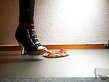 Adricrush Slippery Pizza In Emo Converse High Heels