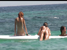 Female – Hot Little Asses Floating On A Surf Board