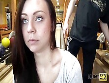 Young Brunette Sucks Cock & Gives Pussy For Cash In Pov Hunt4K Video