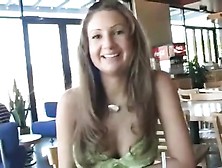 University Female With Best Major Titties Guides Undressed In Public