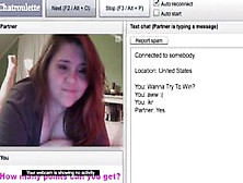 Chatroulette Fat Girl Shows Boobs And Ass