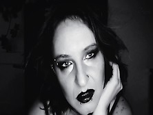 Evil Queen With Dark Lipstick