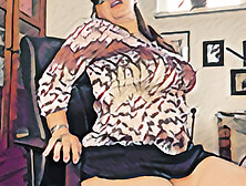 Milf Eva Addams Huge Boobs Comic In Office
