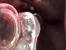 Close Up Screwing My Plump Vagina With Large Sex Tool