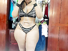 Hot Stepmom Gets Aroused By Trying On Erotic Lingerie