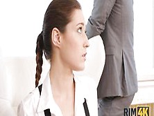 Rim4K. Wasteful Wife With A Petite Body Makes Her Man Happy By Rimming