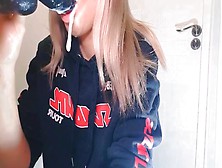 Close Up Super Sloppy Blowjob/ Cute Wild Teenage Skank With Perfect Lips