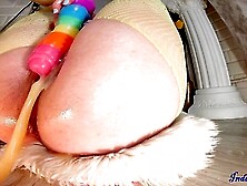 Glamorous Indecentalice's Big Ass Riding Dildo Movie