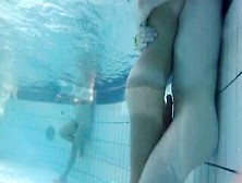 Concealed Pool Webcam Trailer With Underwater Sex And Fucking Couples