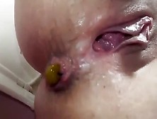 Close Up Of Wet Girl Pooping