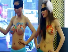 Asia Girl Body Painting