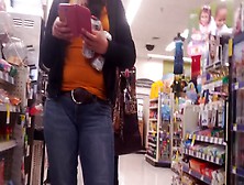 Cute Girl In Line At Walgreens