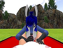 Blue Furry Fox Pov Blowjob