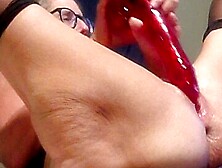 Milf Mom Cant Get Enough Of Her Big Red Dildo