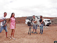 Backstage With Mea Melone At The Filming Of An Outdoor Anal Scene