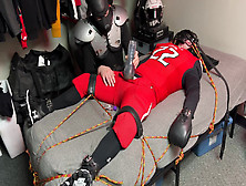 Captured And Bound Football Player