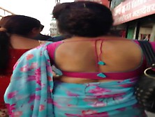 Sexy Nepali Aunty In Wide Open Blouse