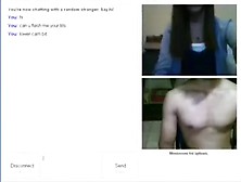 Brunette Girl With Tight Shaved Pussy Has Cybersex On Omegle