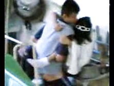 Japanese Couple Caught Fucking