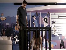 Master Lets His Slavegirl Out Of Her Cage To Flog Her Ass