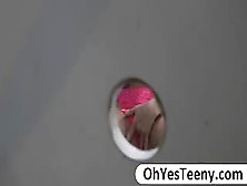 Teen Megan Rain Endeavors A Big Sized Cock From A Glory Hole