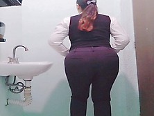 Sexy Mexican Milf Secretary With A Big Butt Takes Off Her Uniform At The Office And Shows Her Nice And Sensual Ass