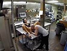 Gianna Nicole Sucks Cock In A Restaurante Kitchen
