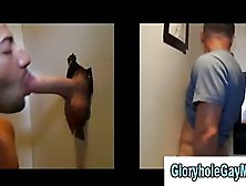 Amateur Gay Dude Gives A Straight Guy In A Gloryhole