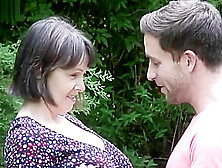 British Mom And Son Fuck In Garden - Outside In Nature