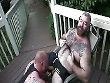 Chubby Tattooed Guy Getting His Huge Dick Sucked
