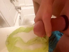 Spunk On Wifes Green Thong