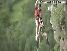 Extreme Heights Sex While Hanging Off A Mountain