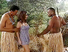 Young Woman Getting Fucked By A Tribe Of African Men