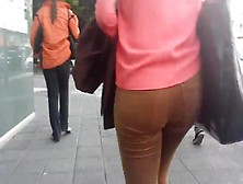 Sexy Lady Walking In The City