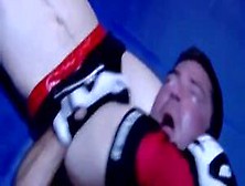 Bound Muscle Jocks - Rojer Dominates Two Men In The Wrestling Ring
