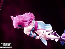 Iu - Lilac Spirit Blossom Ahri Babe Kpop Dance League Of Legends Uncensored Animated